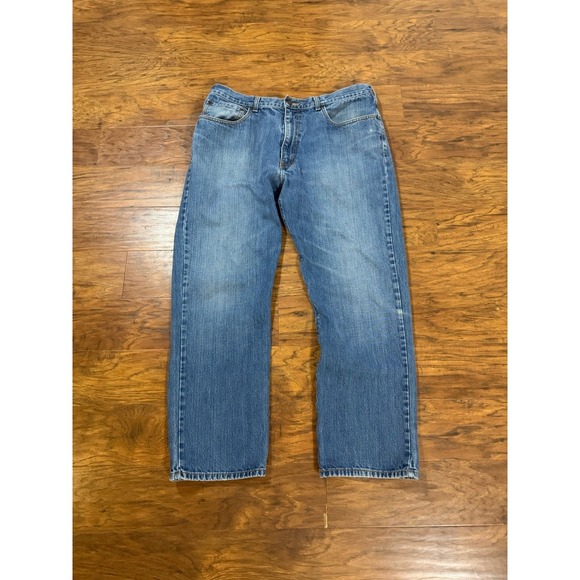 Polo Ralph Lauren Jeans Mens 38x30 Blue Denim Straight Leg 100% Cotton - Picture 2 of 7